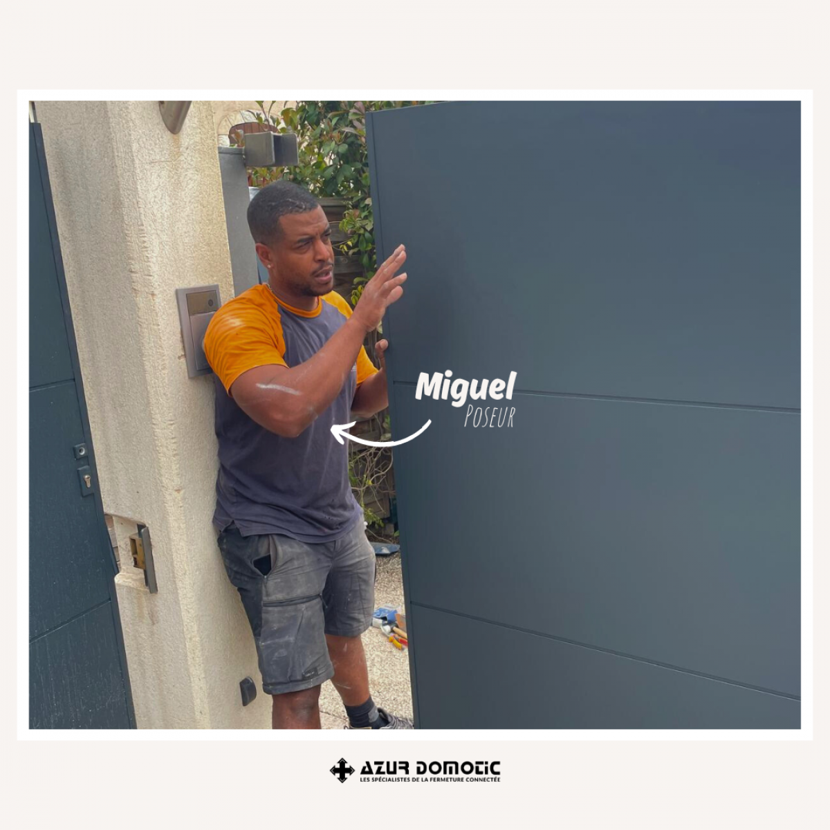 Mise en place d'un portail coulissant à Mougins