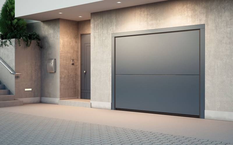 Porte de garage aluminium design