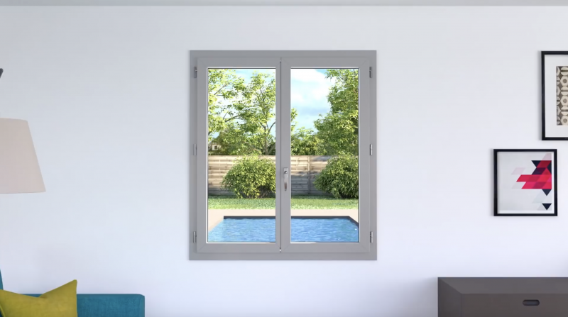 Installation de fenêtres en aluminium Gamme SIMPLE de la marque SYBAIE - Antibes 06