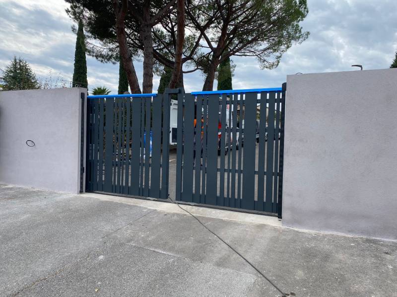 Installation portail aluminium 4