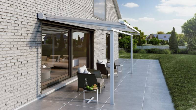 Store banne motorisé sur structure pour boutiques, restaurants, entreprises, maison à Nice 06